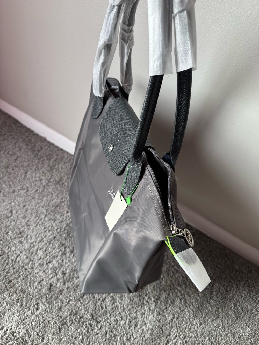 Longchamp Gray Nylon Tote bag - Picture 4 of 4
